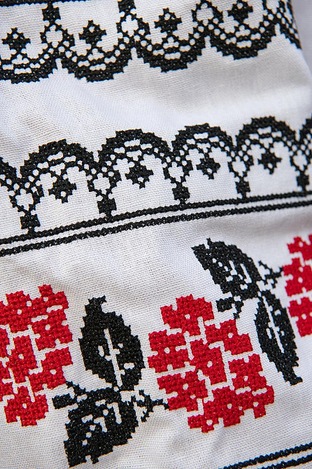 Вышиванка женская льняная, белая топ Киев - изображение 3