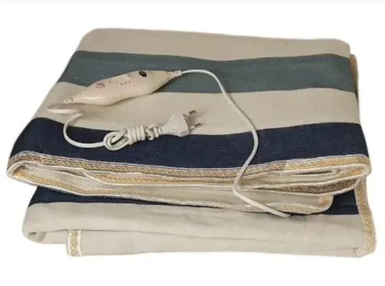 Простирадло електричне Electric Blanket 150х160см (Різнокольорові смуги) PD 2 режиму нагрівання Київ