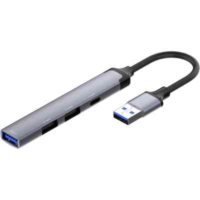 Концентратор ColorWay USB-A 4-в-1 USB2.0х3/USB3.0 (CW-HUB05) Вінниця