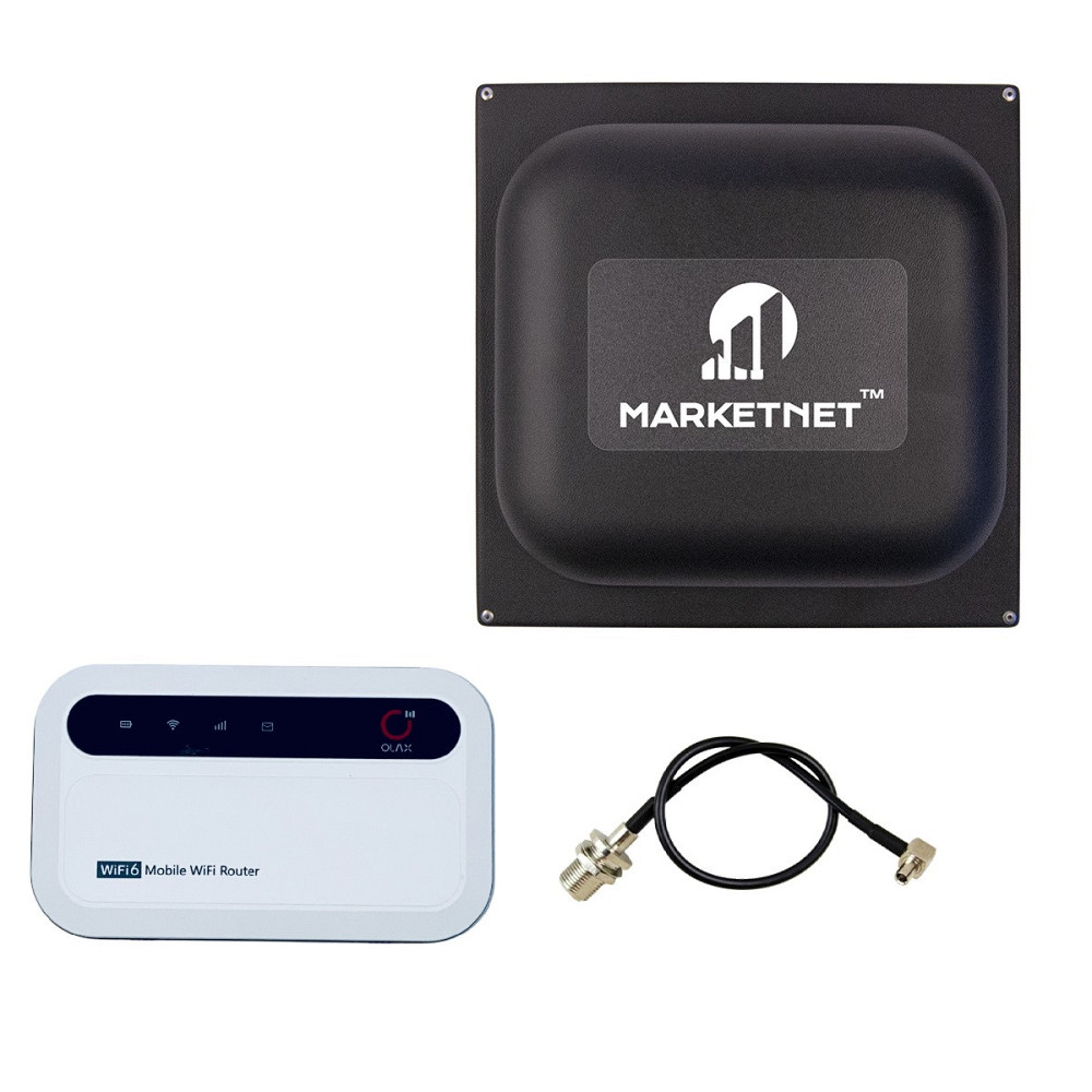 Комплект 4G LTE Wi-Fi роутер Olax MF985 + Панельная антенна MARKETNET Square 19 dBi 824-960 МГц/1700-2700 МГц Киев - изображение 1