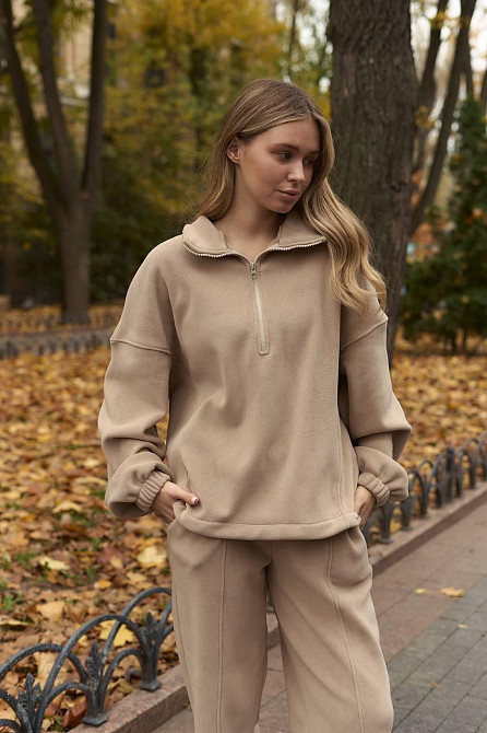 Женский теплый прогулочный костюм двойка двусторонний полар флис Одесса - изображение 9