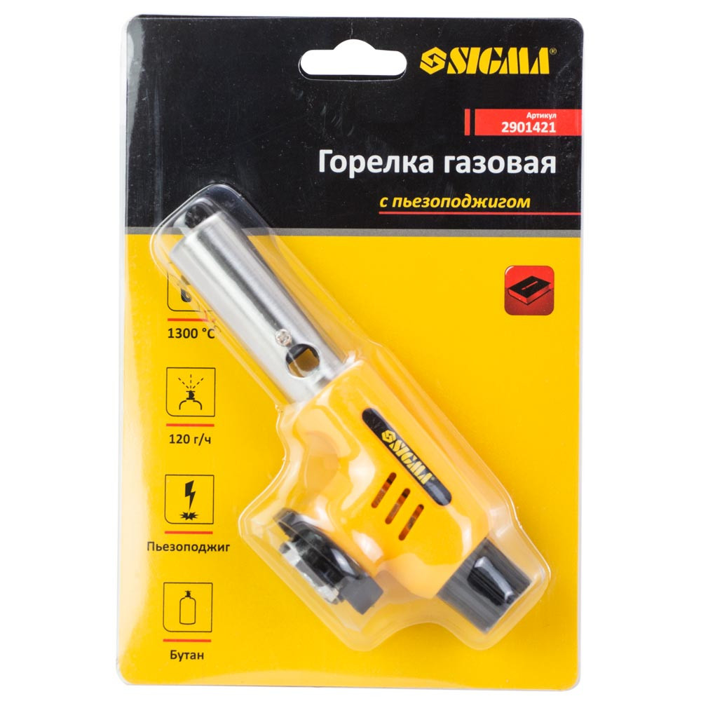 Sigma Горелка газовая с керамическим соплом и пьезоподжигом SIGMA (2901421) Коломыя - изображение 5