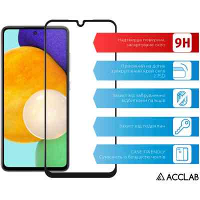 Скло захисне ACCLAB Full Glue Samsung A25 5G Black (1283126573965) Вінниця