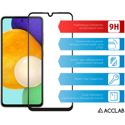 Скло захисне ACCLAB Full Glue Samsung A25 5G Black (1283126573965) Вінниця - фото 3