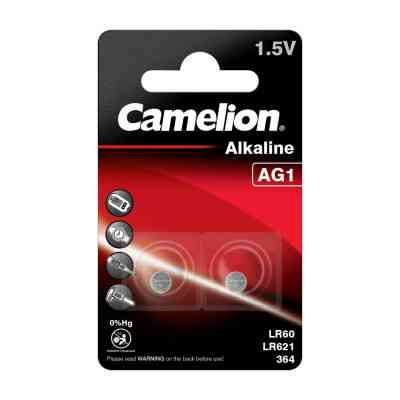 Батарейка AG1 / LR60 Alkaline * 2 Camelion (AG1-BP2) Винница
