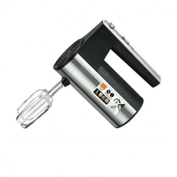 Миксер DOMOTEC R6690 600Вт с 5 скоростями, 2 венчиками и 2 крюками для замеса теста Одесса - изображение 5