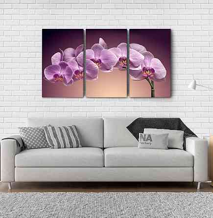 Модульна картина Квіти Орхідея Аrt-111_3А Київ