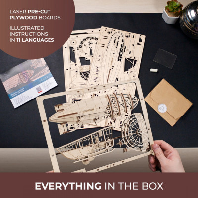 Конструктор Ugears Цепелін 2.5D (6337512) Вінниця - фото 6