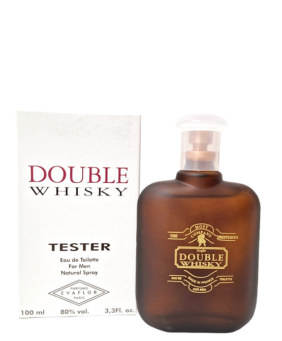 Туалетна вода чоловіча Тестер Double Whisky Evaflor 100 мл Дабл віскі Запоріжжя - фото 1
