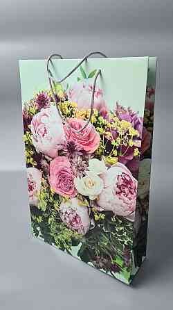 Великий паперовий пакет вертикальний 25/37/8 (артBV-048) (12 шт.) Харків