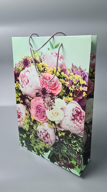 Великий паперовий пакет вертикальний 25/37/8 (артBV-048) (12 шт.) Харків - фото 1