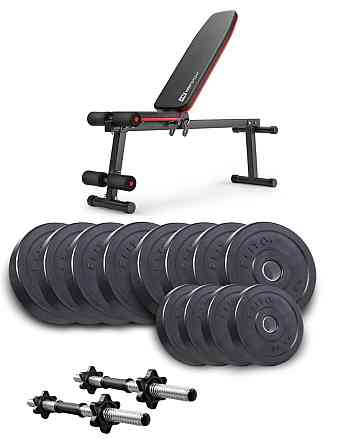 Набір Elitum Titan гантелі 2х26кг з лавою HS-1010 Pro Киев