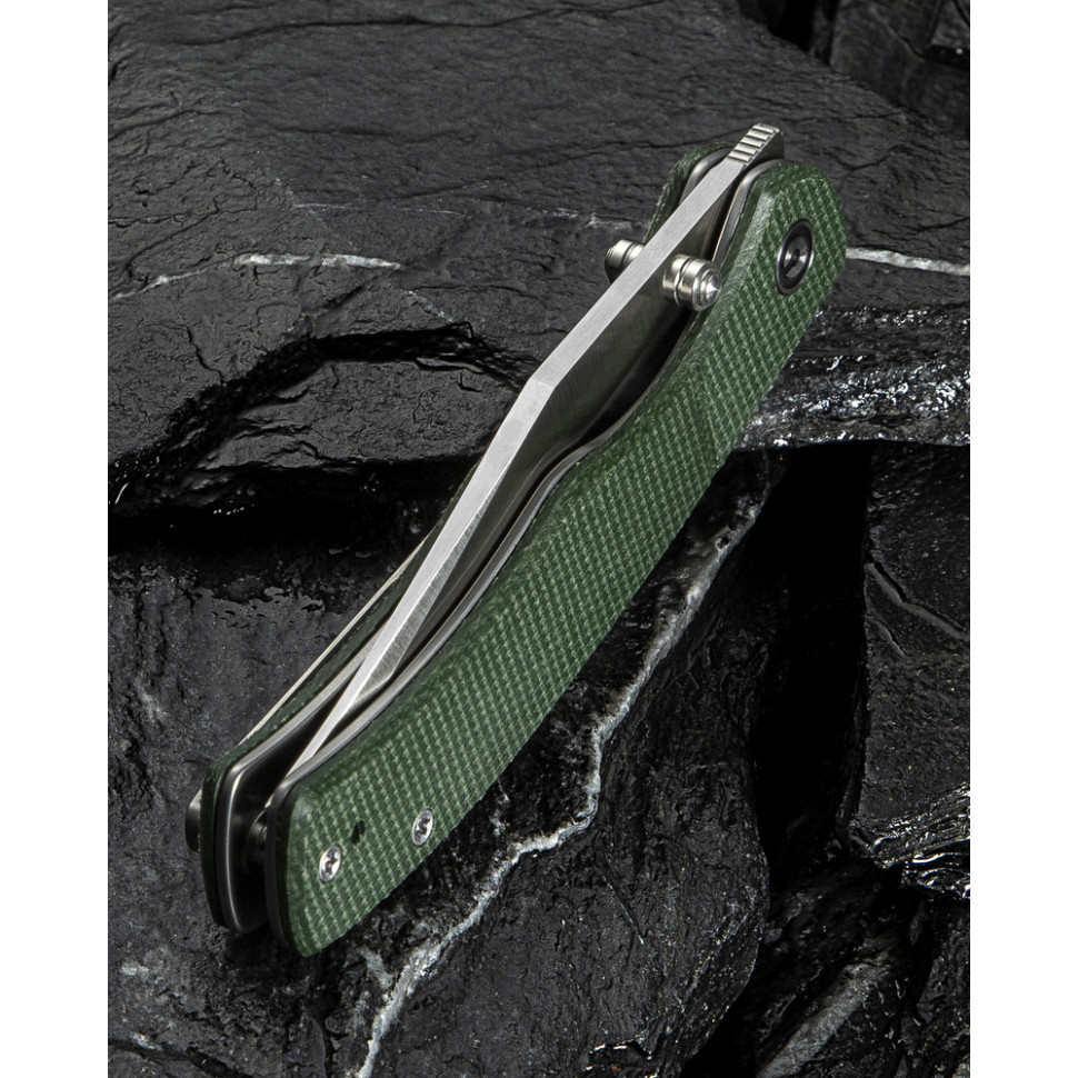 Ніж складаний кишеньковий Civivi Clingman, (7.6 см) Nitro-V / Micarta темно-зелений Київ - фото 15