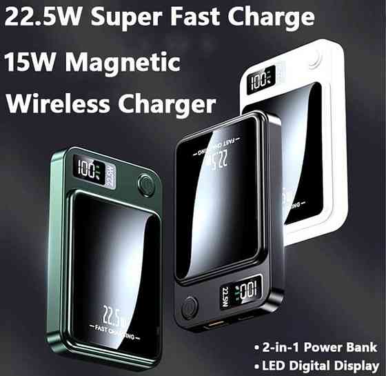 Павербанк Power bank Безпроводной XIYT Y211/ быстрая зарядка/ Magsafe / Magnetic. Киев