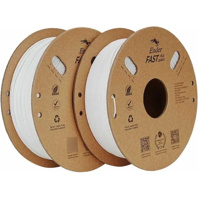 Пластик для 3D-принтера Creality 1.75мм Fast PLA Filament Ender 2x1кг, white (3301010396) Вінниця - фото 1