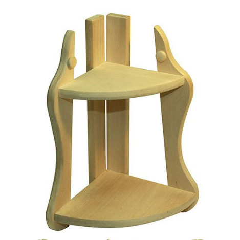 Угловая настенная полка 