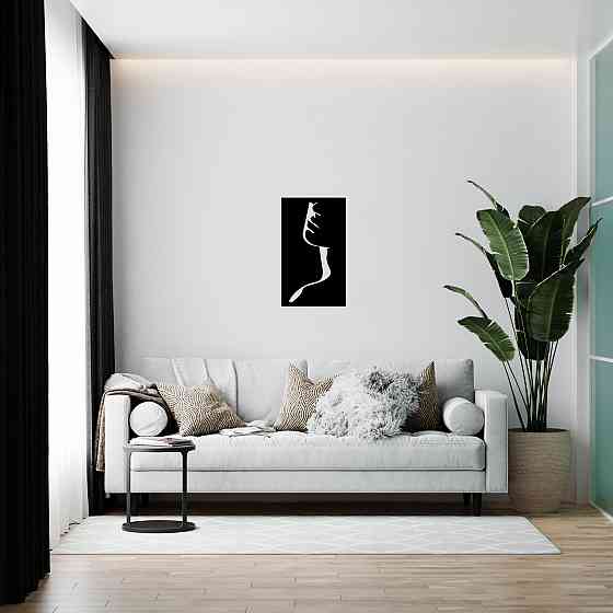 Настенное декоративное панно из дерева - Силуэт девушки Киев