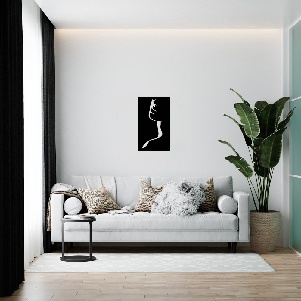 Настенное декоративное панно из дерева - Силуэт девушки Киев - изображение 1