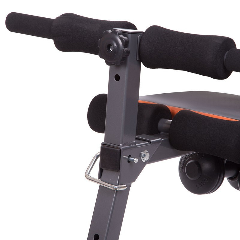 Скамья для пресса гнутая складная Качай Железо-10 Тренажеры для пресса, гиперэкстензии эргономичная Киев - изображение 3