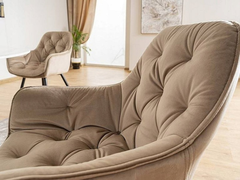 Стілець CHERRY VELVET чорний каркас/беж BL.28 Київ - фото 2