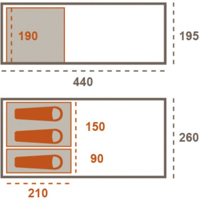 Палатка Grand Canyon Helena 3 Mojave Desert (330030) Винница - изображение 4