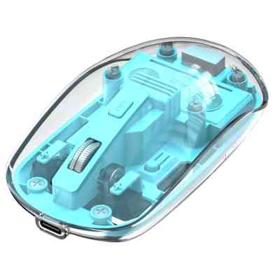Мышка XO M12 Wireless Transparent/Blue (M12 Blue) Винница