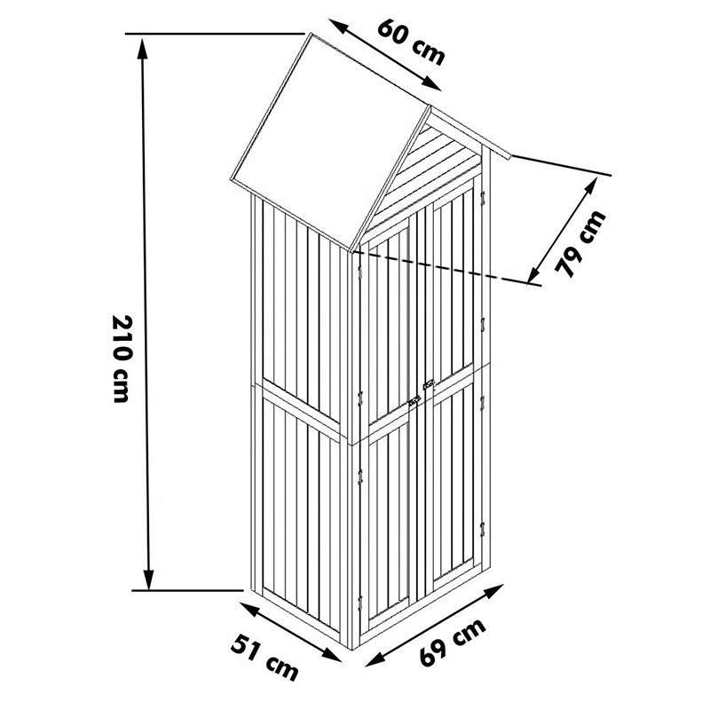 Шафа для садового інвентарю "Чимальтен" мускат Миколаїв - фото 2