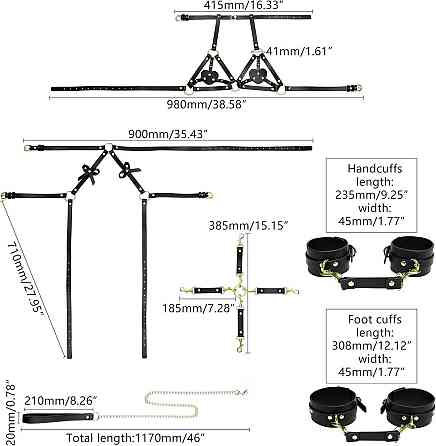 БДСМ-набір LOCKINK YEAHWOW Forced Nadu pose correction set Sex Aura Київ