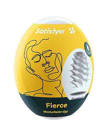 Самозмащувальний мастурбатор-яйце Satisfyer Masturbator Egg Fierce, одноразовий, не потребує змазки Sex Aura Київ