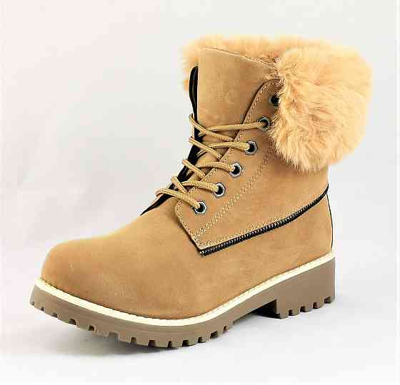 Змінні півчоботи Жіночі Бежеві з Хухом Черевики (розміри: 36) - 44-3 Дніпро