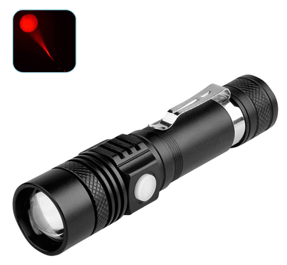 Ручний ліхтар Police BL-518-TG (Red), 18650, Zoom, ЗП Type C Дніпро - фото 3