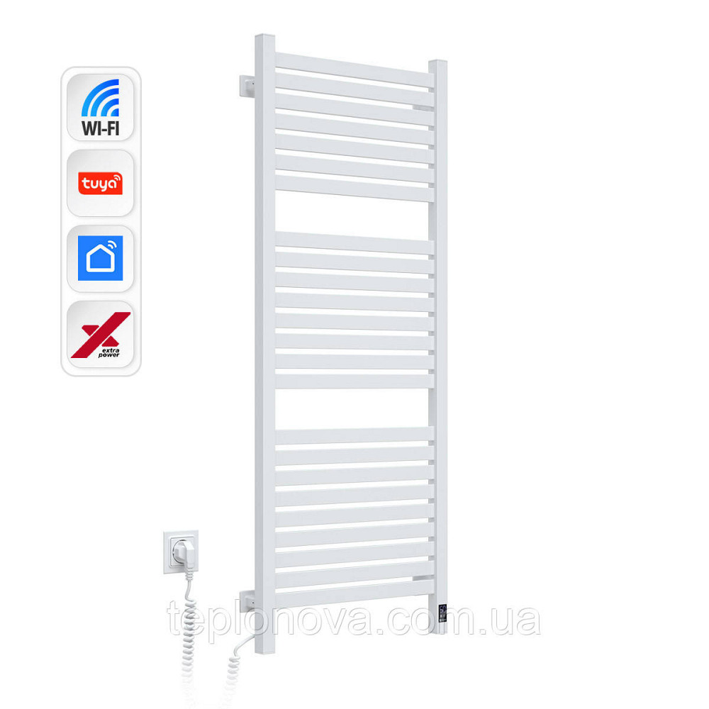 Электрический полотенцесушитель NAVIN Авангард X 480х1200 Sensor с WI-FI левосторонний, белый Черновцы - изображение 2