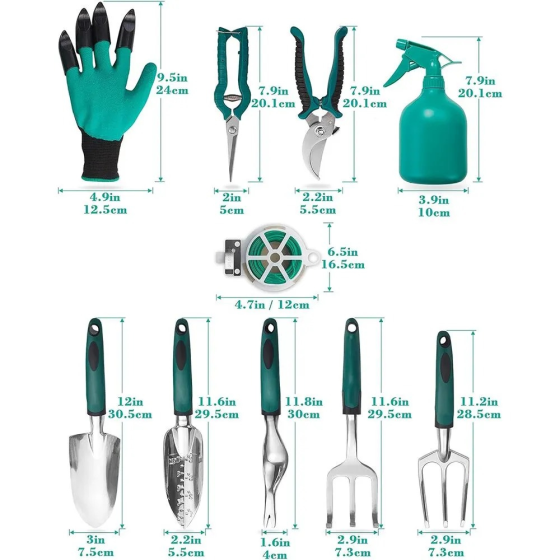 Набор для сада и огорода,сумка с комплектом из 7 садовых,инструментов ручных и аксессуарами Каменец-Подольский
