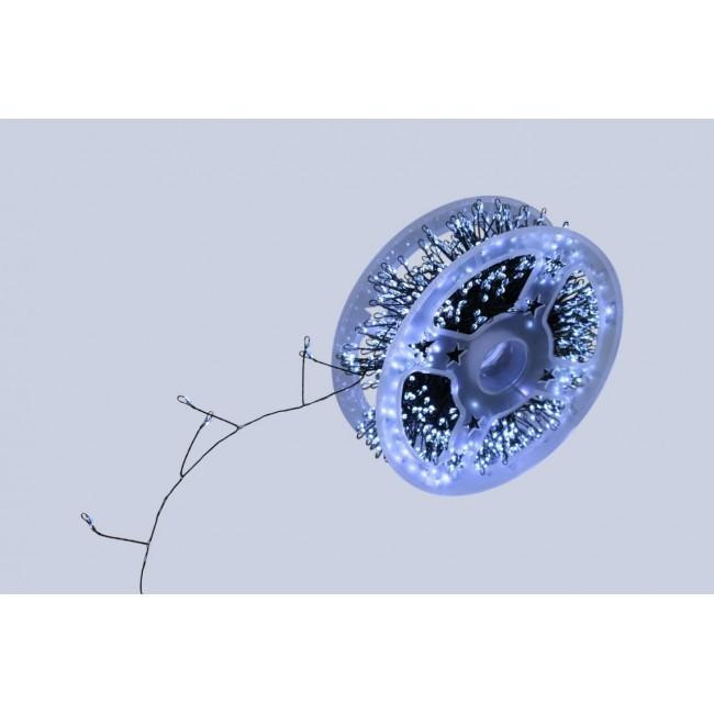 XMAS Гирлянда Мишура 30 м, 900 LED, зелёный провод, 8 режимов, пульт ДУ, 220В, для ёлки и декора Одесса - изображение 1