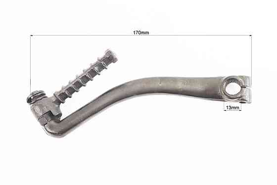 Важіль кікстартера (чорний) "кругла підніжка" "з вигином" Киев