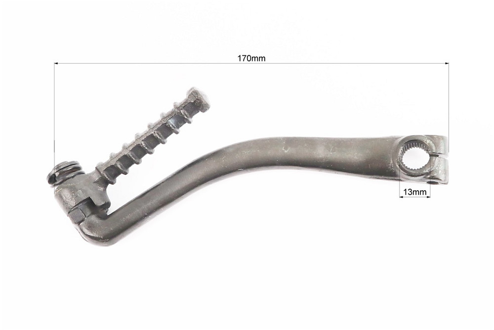 Важіль кікстартера (чорний) "кругла підніжка" "з вигином" Київ - фото 2