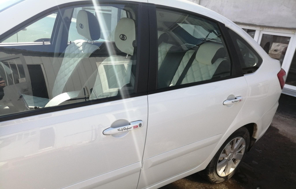 Наклейки на ручки Trd номер 7 Біла світловідбивна Київ - фото 6