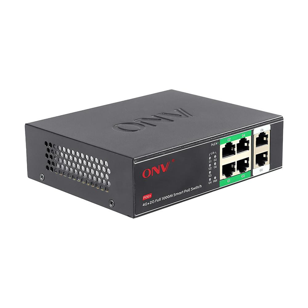 PoE-комутатор некерований гігабітний 6-портовий ONV-H3064PS з 4 портами PoE (73-00063) Киев - изображение 8