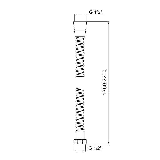 Шланг Lidz Niagara 01 1,75-2,2 м LDNIA01CRM22148 Chrome Київ
