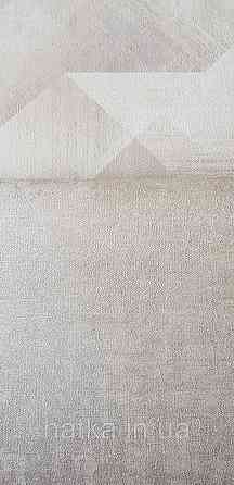 Шпалери вінілові на флізеліні Grandeco Universe метрові під штукатурку бежеві з глянцем UR1301 (VB1001) Київ