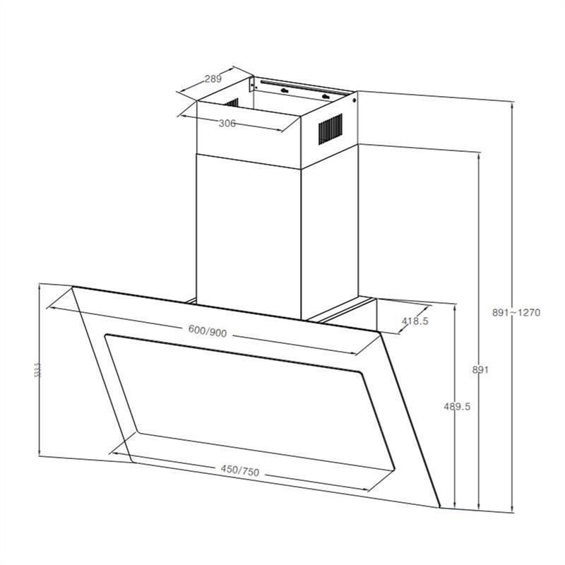 Витяжка DeLorean 60 625 м3/год сенсорна панель ретро чорний 60 см (Німеччина, читати опис) Рівне - фото 10