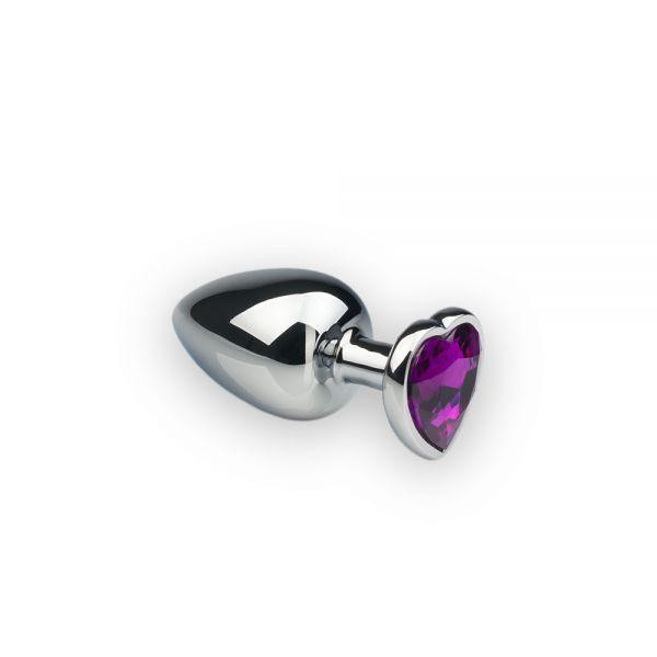Анальная пробка, Silver Heart Amethyst, M Sex Aura Киев - изображение 1
