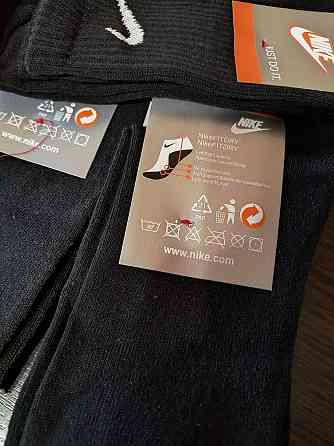 Набор высоких черных мужских хлопковых носков (3шт в уп). Nike socks 36-39 Киев