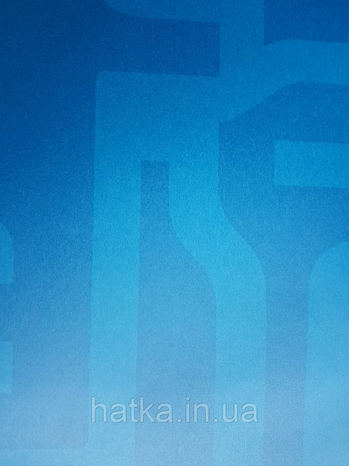 Шпалери вінілові Lutece Bensimon геометрія абстракції смуги фігури блакитні на яскраво синьому Київ - фото 1