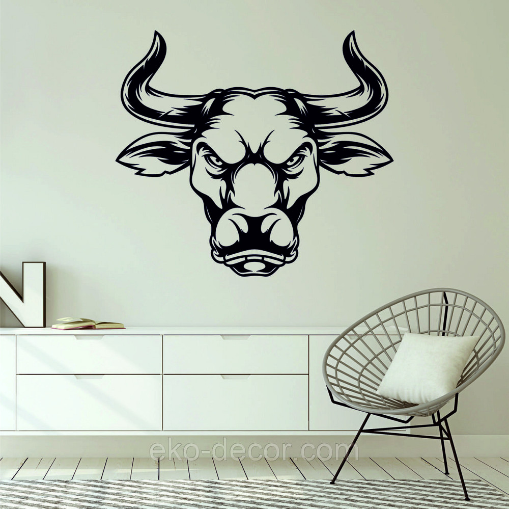 Декоративне настінне Панно «Бик», Декор на стіну 110*98 см, Чорний Київ - фото 3