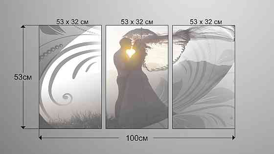 Модульна картина Абстракція Закохані Аrt-146_3А Київ