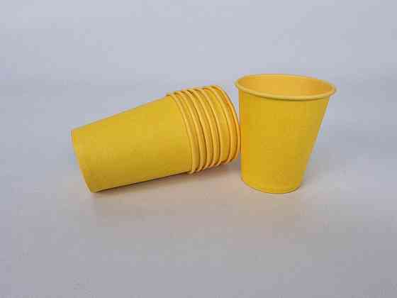 Паперові склянки кольорові 175 мл "ЖІЛТИЙ" Маестро (50 шт.) Харків