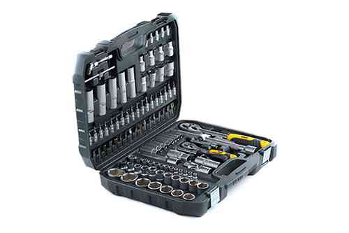 Набір торцевих насадок з тріскачкою CrV 1/4 та 1/2 (72 зубці), 108 шт Харків