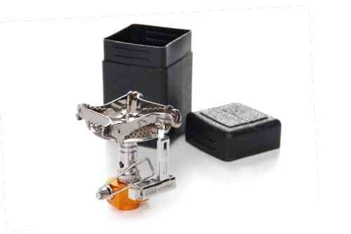 Мини складная портативная газовая горелка для кемпинга с пьезоподжигом 70x58x81мм СИЛА Харьков