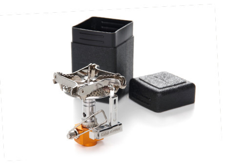 Мини складная портативная газовая горелка для кемпинга с пьезоподжигом 70x58x81мм СИЛА Харьков - изображение 1